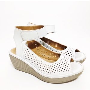 Clarks Reedly Salene Wedge Ankle Strap Sandal